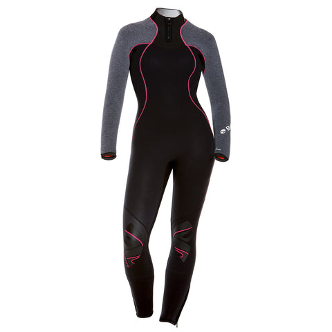 Bare 3/2mm Nixie Ultra Women's Full Wetsuit Grey-Heather | Diving Sports Canada | Vancouver