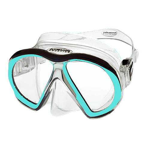 Atomic Aquatics SubFrame Dive Mask Clear/Aqua | Diving Sports Canada | Vancouver