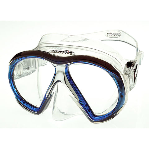 Atomic Aquatics SubFrame Dive Mask Clear/Blue | Diving Sports Canada | Vancouver