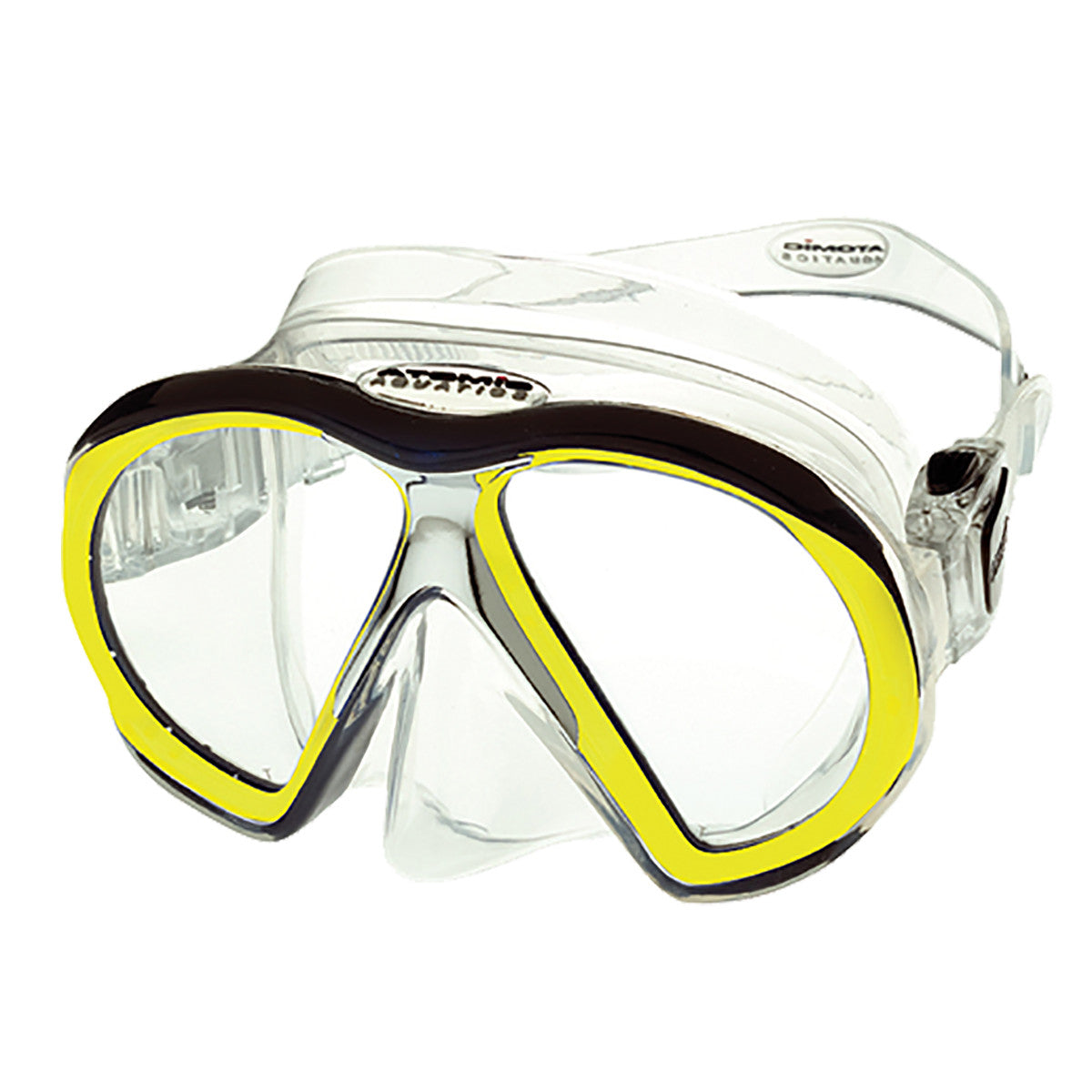 Atomic Aquatics SubFrame Dive Mask Clear/Yellow | Diving Sports Canada | Vancouver