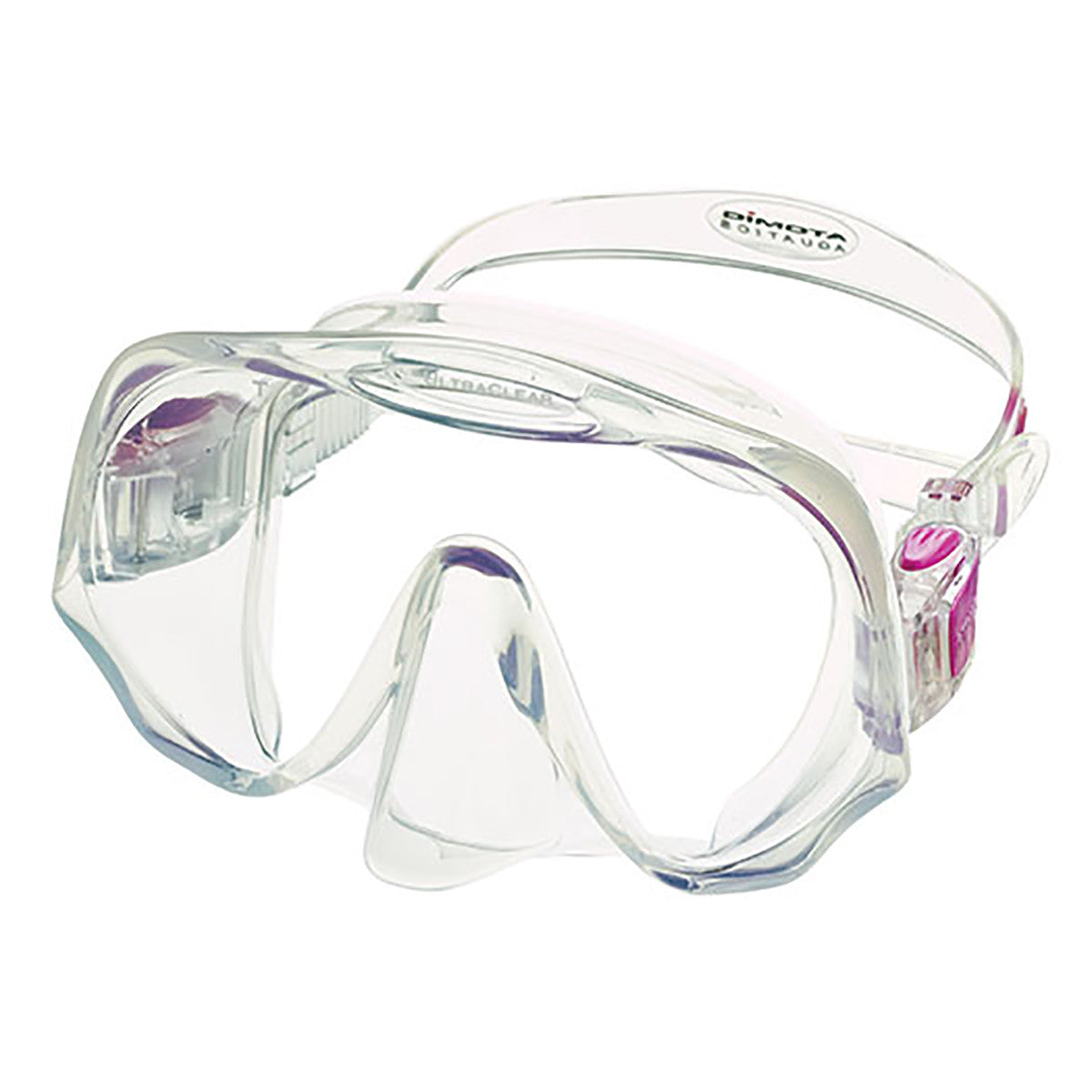 Atomic Aquatics Frameless Dive Mask Clear/Pink | Diving Sports Canada | Vancouver