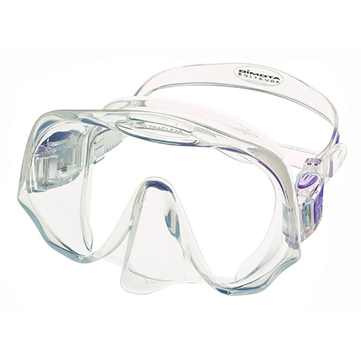 Atomic Aquatics Frameless Dive Mask Clear/Purple | Diving Sports Canada | Vancouver