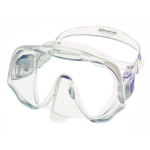 Atomic Aquatics Frameless Dive Mask Clear/Purple | Diving Sports Canada | Vancouver
