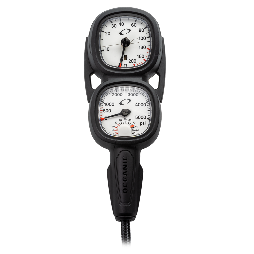 Oceanic MaxView PSI Pressure Gauge/Depth Gauge Combo | Diving Sports Canada | Vancouver