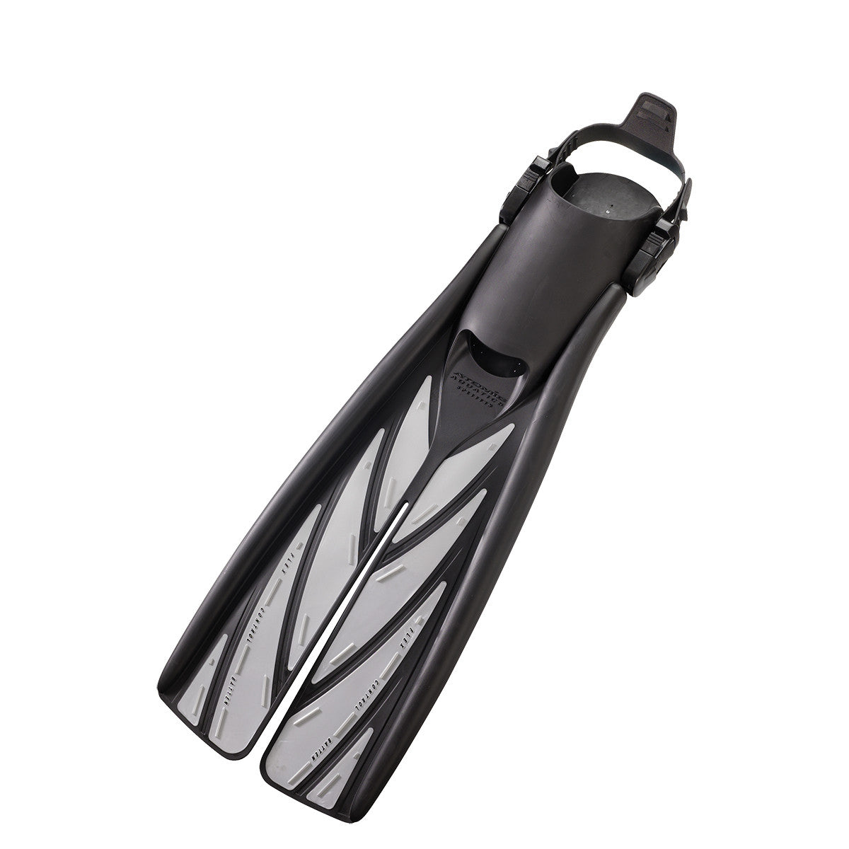 Atomic Aquatics Splitfin Open Heel Fins Silver | Diving Sports Canada | Vancouver