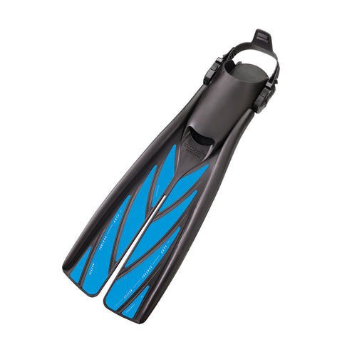 Atomic Aquatics Splitfin Open Heel Fins Royal Blue | Diving Sports Canada | Vancouver
