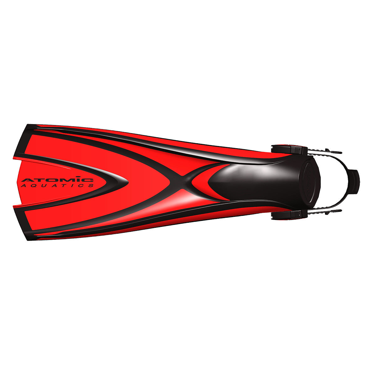 Atomic Aquatics X1 Bladefin Open Heel Fins Red | Diving Sports Canada | Vancouver