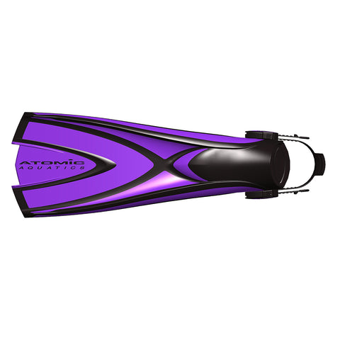 Atomic Aquatics X1 Bladefin Open Heel Fins Purple | Diving Sports Canada | Vancouver
