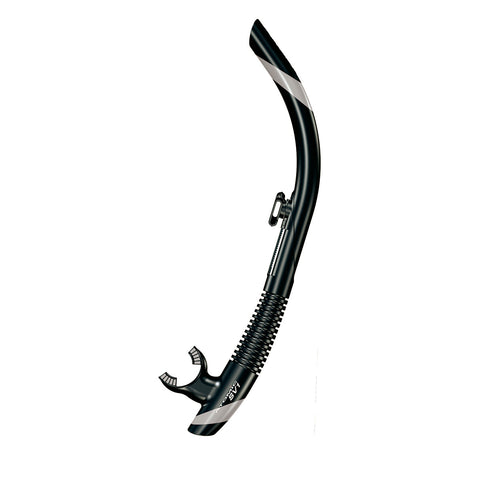 Atomic Aquatics SV1 Flex Snorkel Black/Silver | Diving Sports Canada | Vancouver