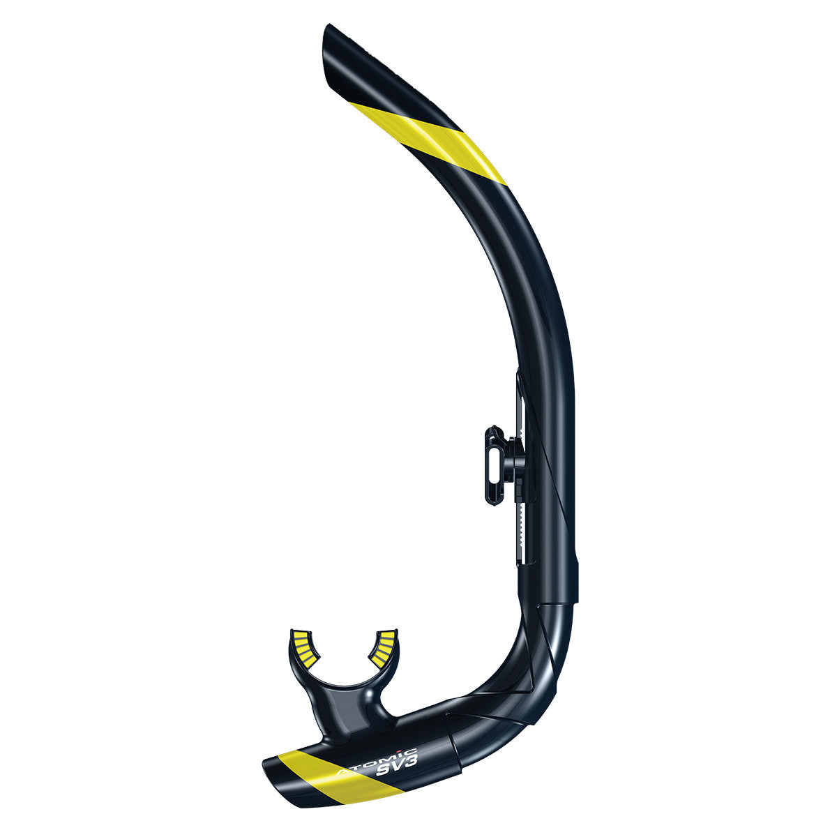 Atomic Aquatics SV1 Contour Snorkel Black/Yellow | Diving Sports Canada | Vancouver