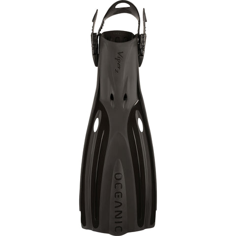 Oceanic Viper 2 Open Heel Fins Black/Black | Diving Sports Canada | Vancouver