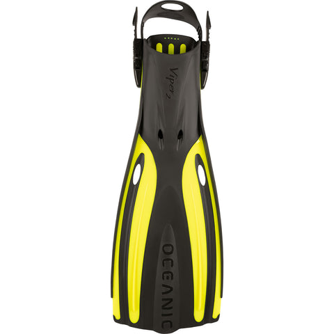 Oceanic Viper 2 Open Heel Fins Neon Yellow/Black | Diving Sports Canada | Vancouver
