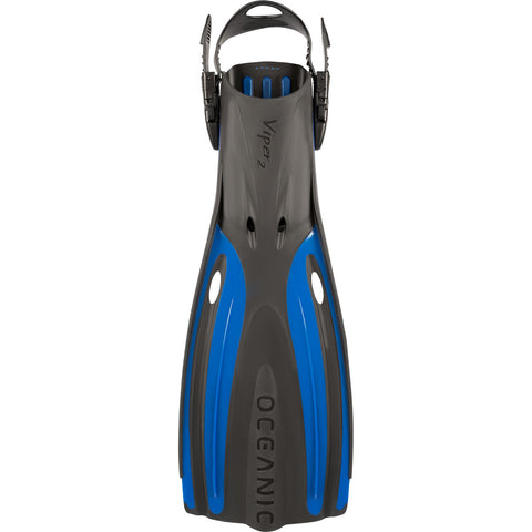 Oceanic Viper 2 Open Heel Fins Oceanic Blue/Black | Diving Sports Canada | Vancouver