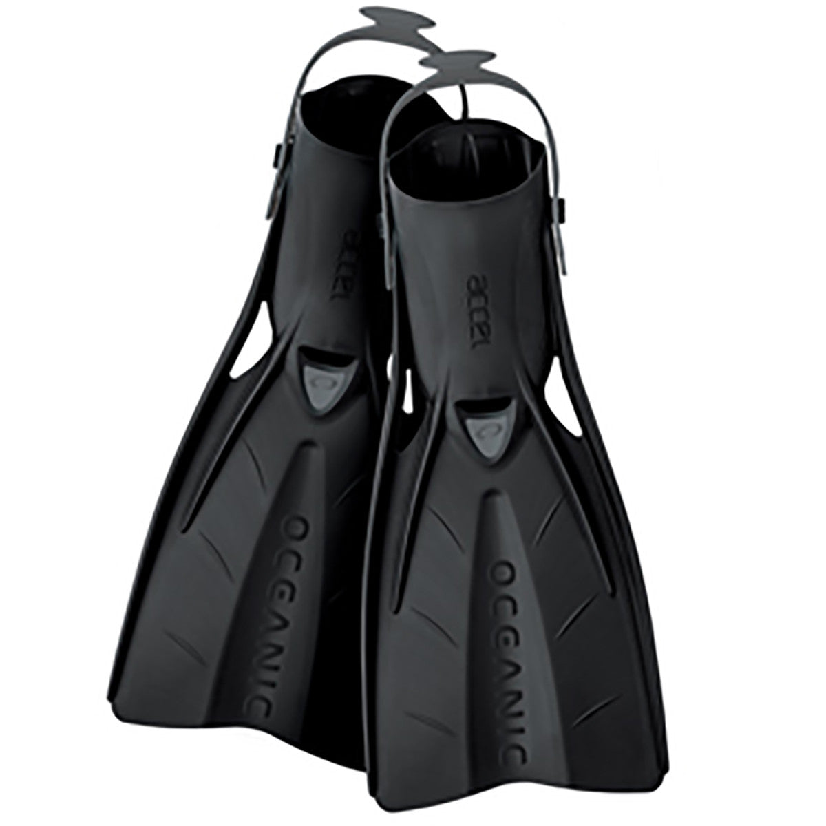Oceanic Accel Fin Open Heel Fins Black | Diving Sports Canada | Vancouver