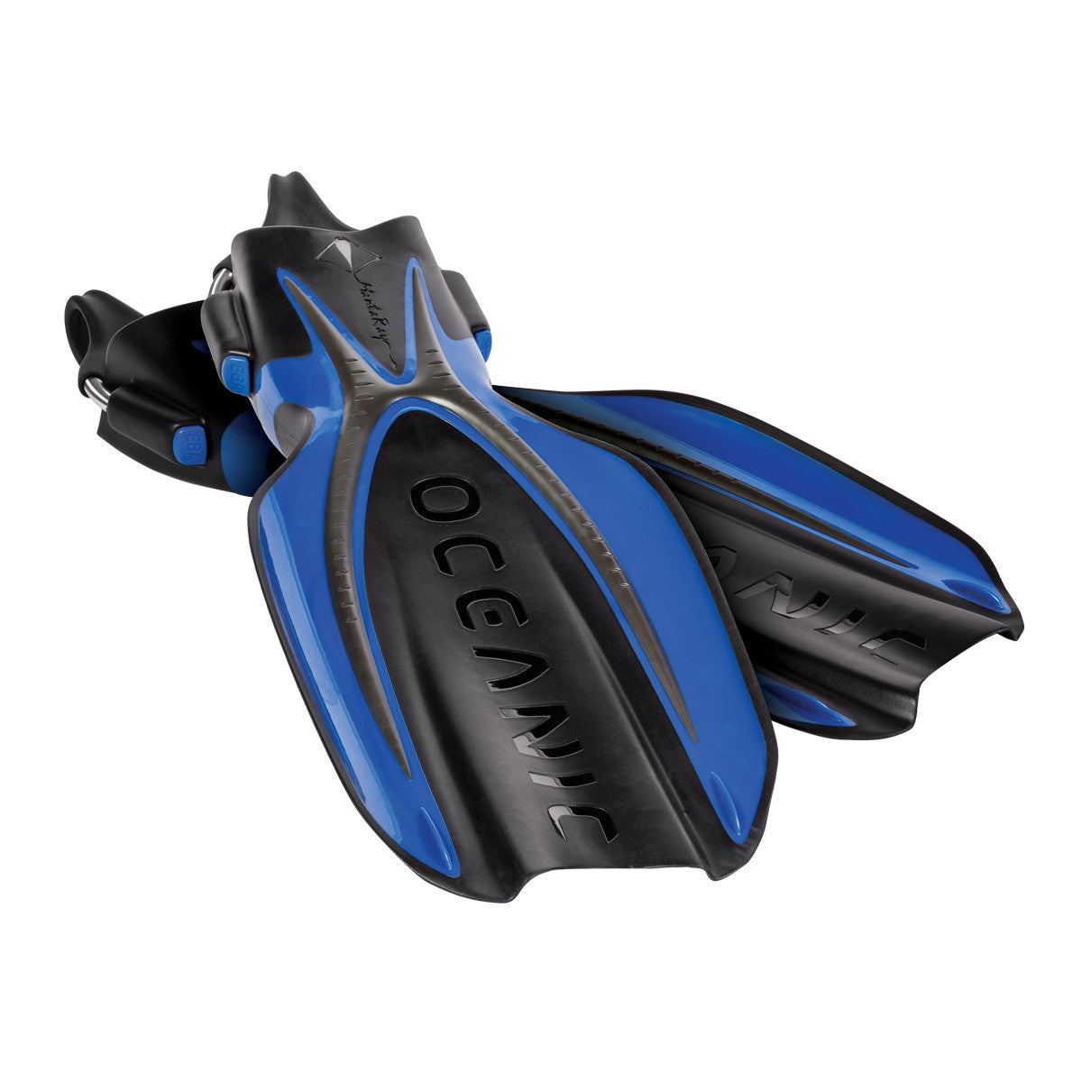 Oceanic Manta Ray Oceanic Open Heel Fins Blue/Black | Diving Sports Canada | Vancouver