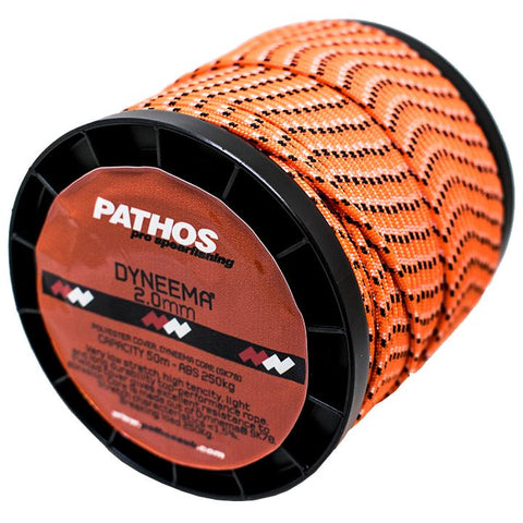 Pathos Dyneema Cord 2mm Orange 50m | Diving Sports Canada | Vancouver