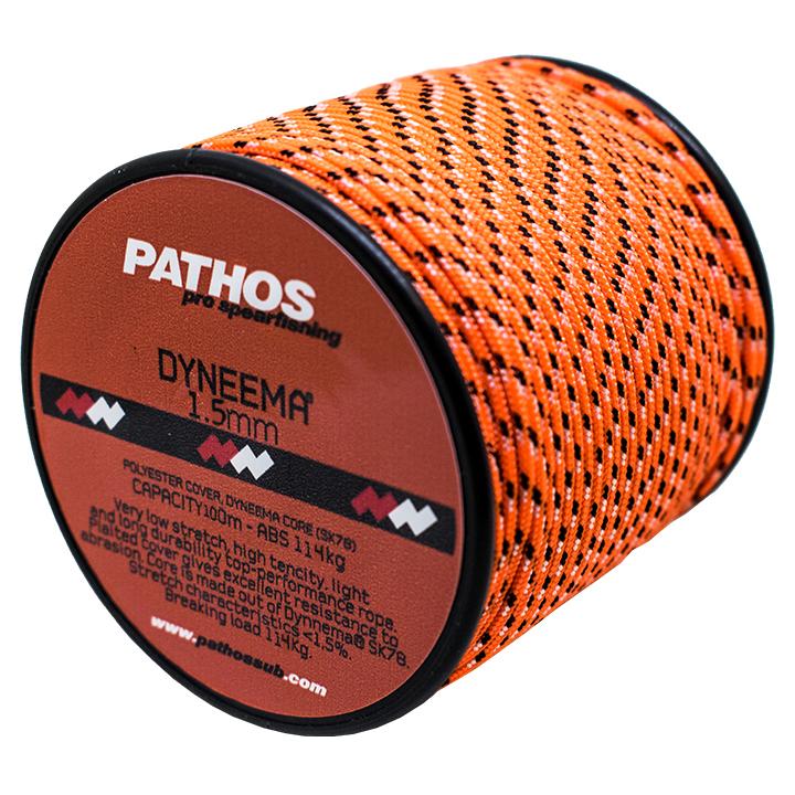 Pathos Dyneema Cord 1.5mm Orange 100m | Diving Sports Canada | Vancouver