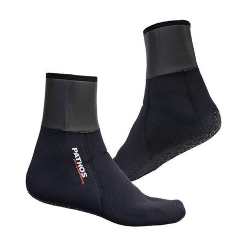 Pathos 3mm Double Lycra Socks Black | Diving Sports Canada | Vancouver