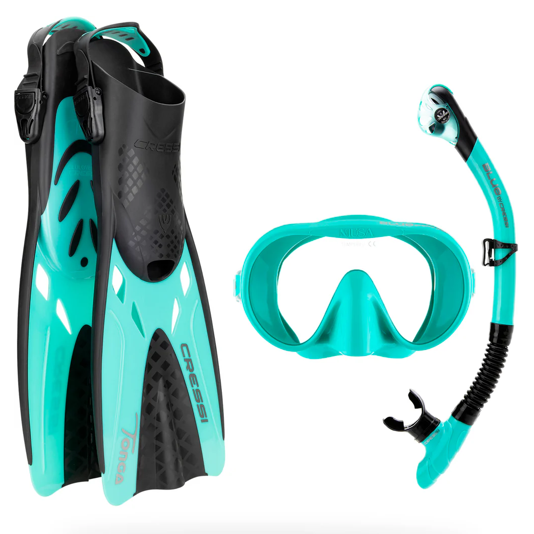 Cressi Explorer Snorkelling Set Aqua Green | Diving Sports Canada | Vancouver