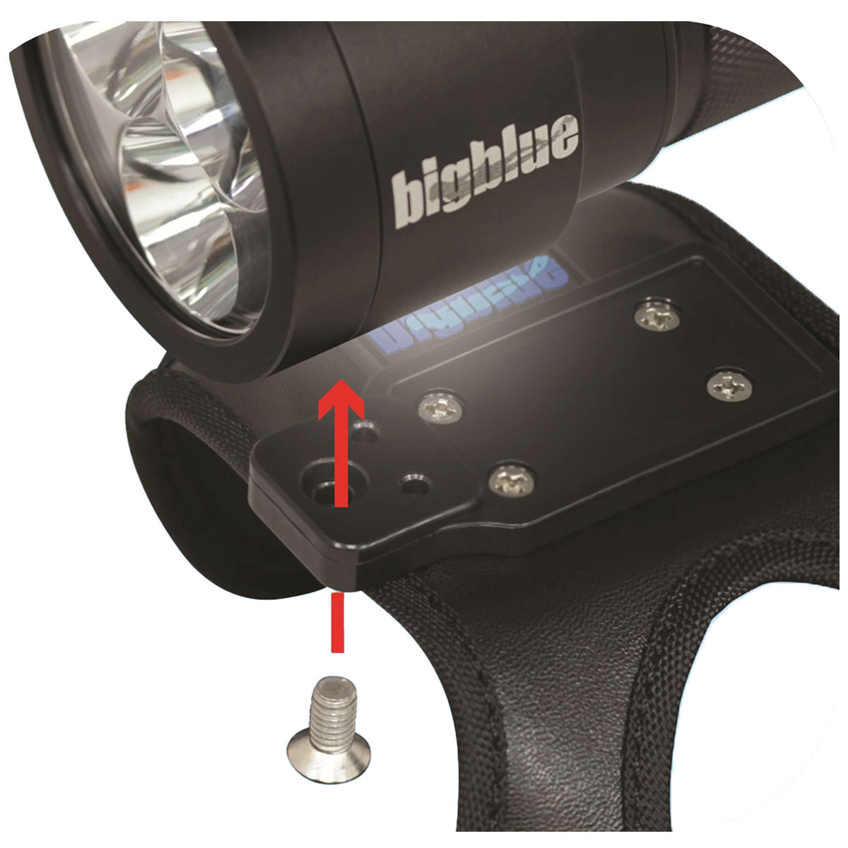 Bigblue 2900 Lumens Narrow Beam Technical Dive Light Black | Diving Sports Canada | Vancouver