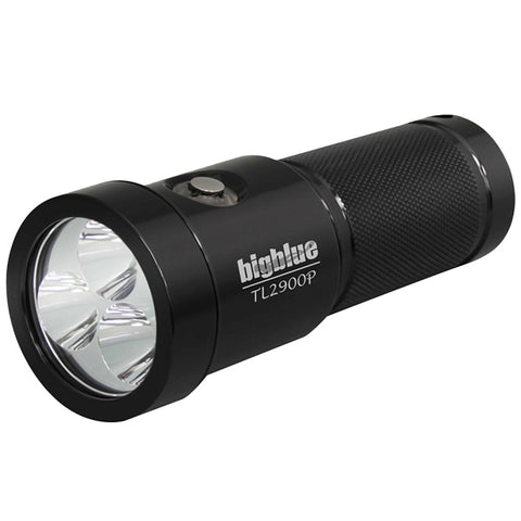 Bigblue 2900 Lumens Narrow Beam Technical Dive Light Black | Diving Sports Canada | Vancouver