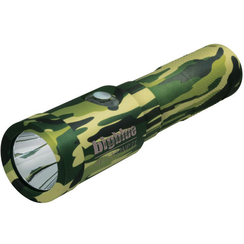 Bigblue 1300 Lumen Narrow Beam Dive Light Green Camo | Diving Sports Canada | Vancouver