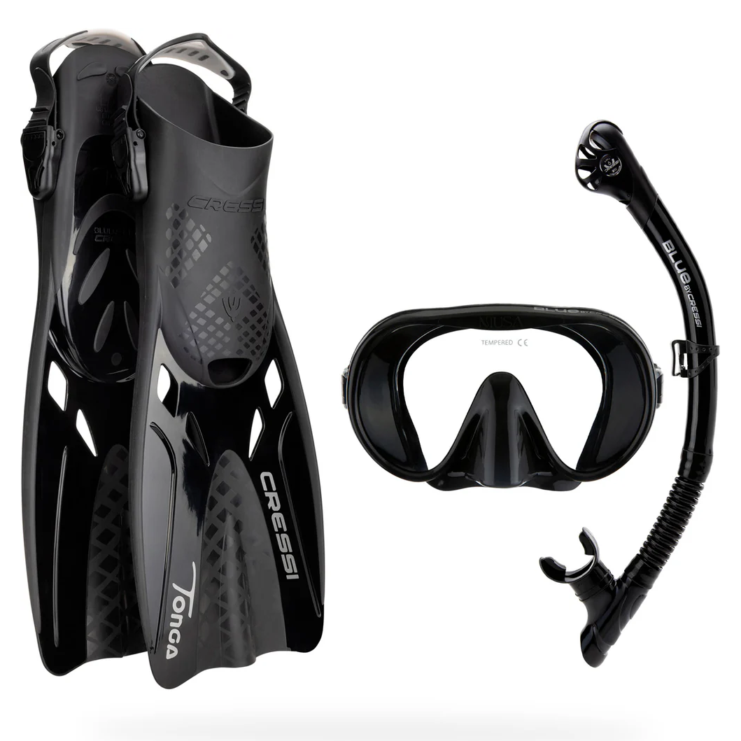 Cressi Explorer Snorkelling Set Black | Diving Sports Canada | Vancouver