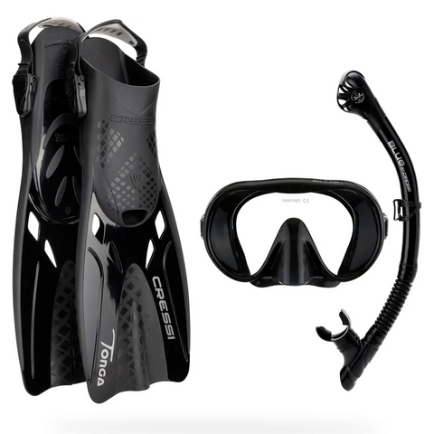 Cressi Explorer Snorkelling Set Black | Diving Sports Canada | Vancouver