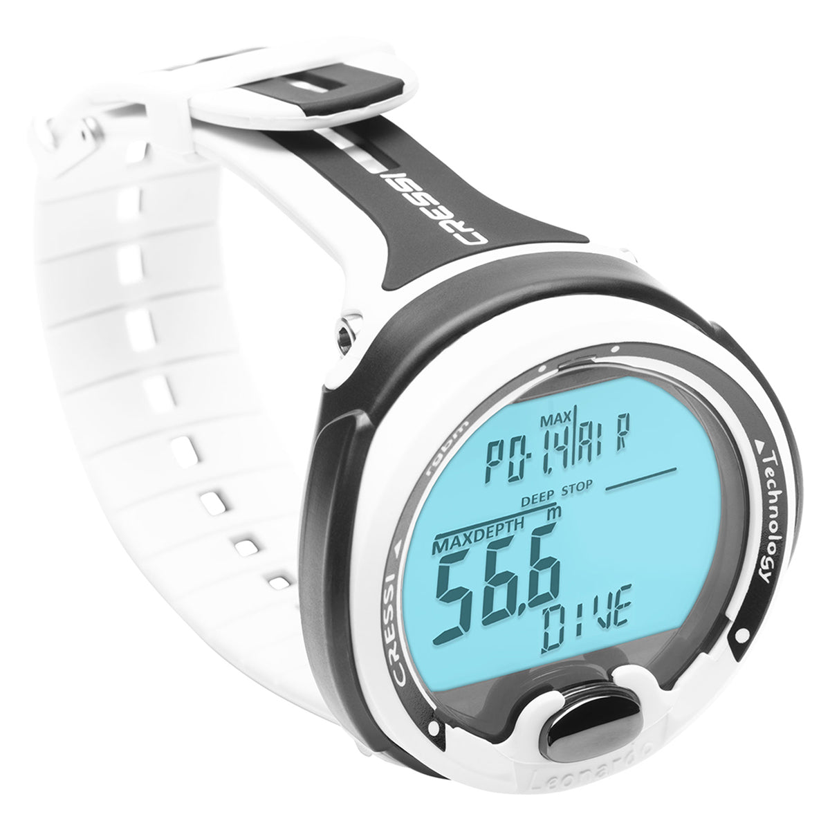 Cressi Leonardo 2.0 Wrist Computer White/Black | Diving Sports Canada | Vancouver