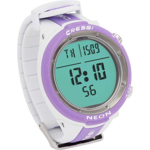 Cressi Neon Wrist Computer White/Lilac | Diving Sports Canada | Vancouver