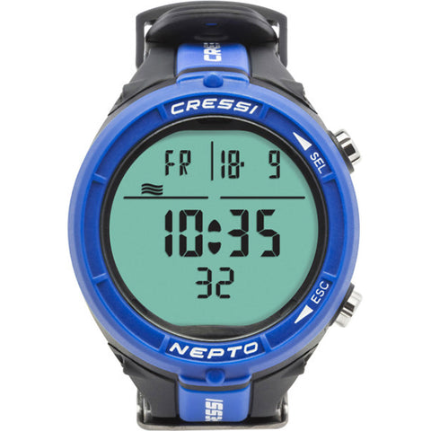 Cressi Nepto Freediving Computer Blue | Diving Sports Canada | Vancouver