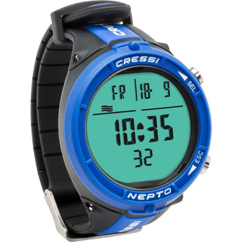 Cressi Nepto Freediving Computer Blue | Diving Sports Canada | Vancouver