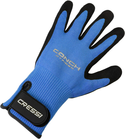 Cressi Conch Gloves Blue | Diving Sports Canada | Vancouver