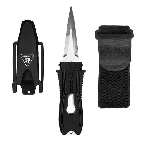 Cressi Stainless Steel Snake Knife Black | Diving Sports Canada | Vancouver