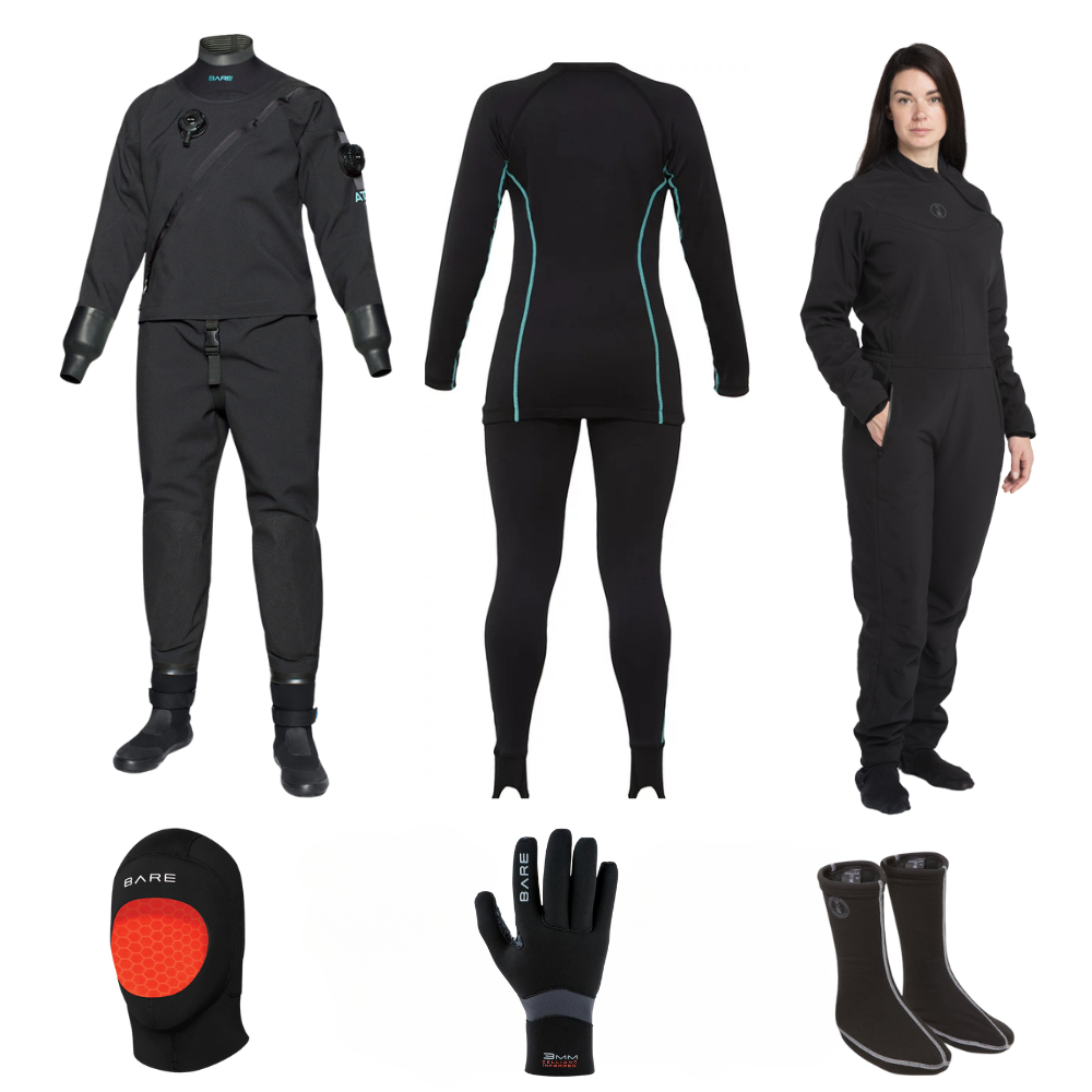 Bare Ultimate Aqua-Trek 1 Tech Women's Drysuit Package | Diving Sports Canada | Vancouver