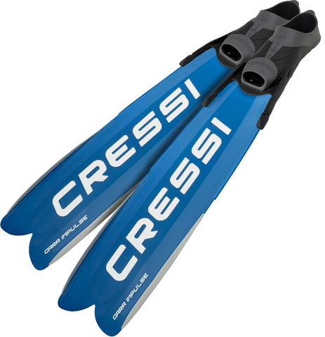Cressi Gara Turbo Impulse Freediving Fins Blue | Diving Sports Canada | Vancouver