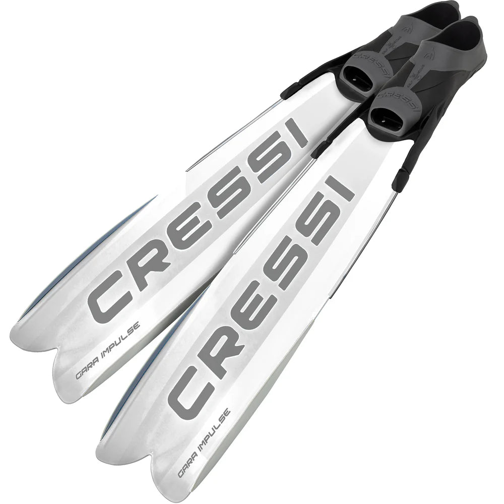 Cressi Gara Turbo Impulse Freediving Fins White | Diving Sports Canada | Vancouver