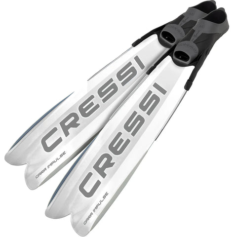 Cressi Gara Turbo Impulse Freediving Fins White | Diving Sports Canada | Vancouver