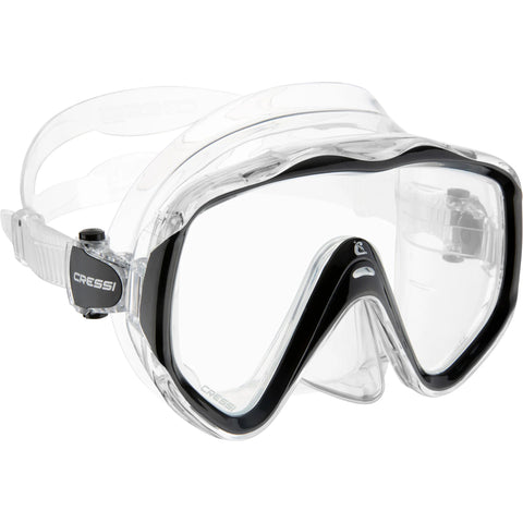 Cressi Liberty Dive Mask Clear/Black | Diving Sports Canada | Vancouver