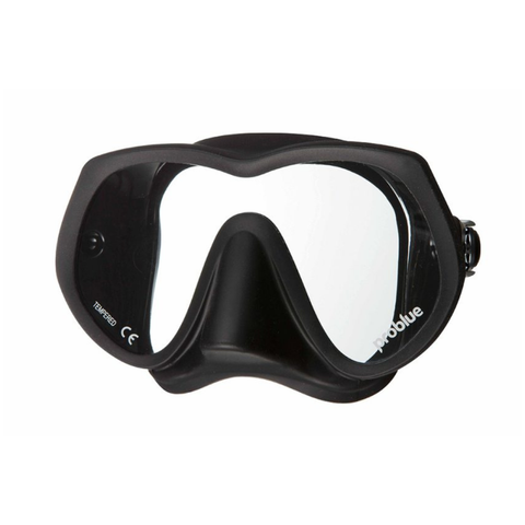 Problue Goblin Silhouette Dive Mask Black