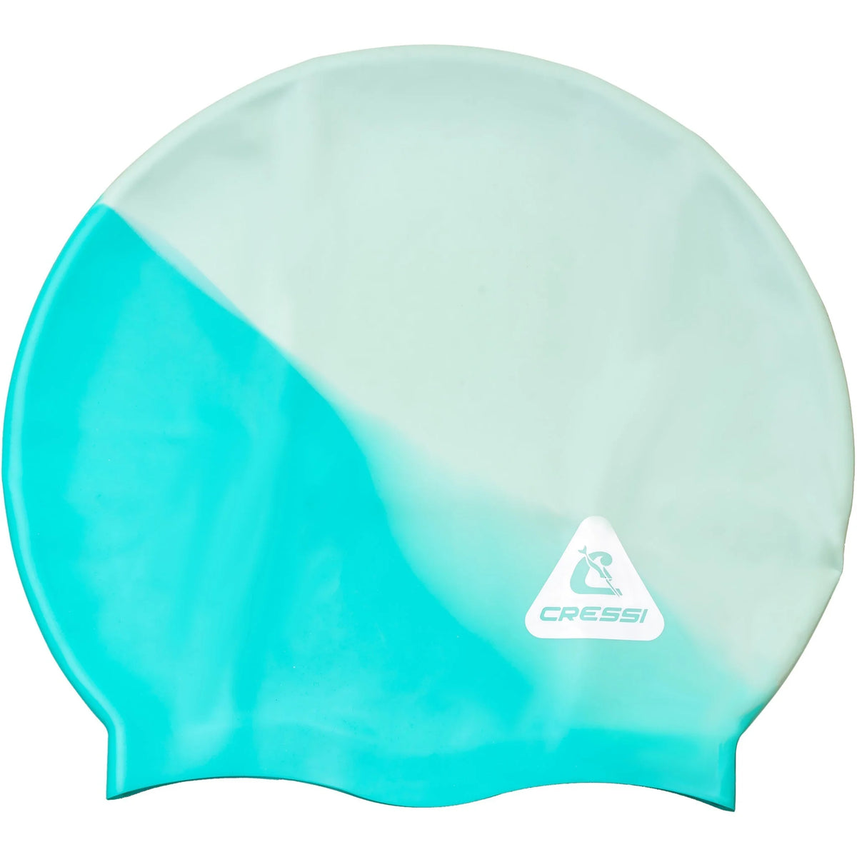 Cressi Swift Adult Swim Cap White/Aqua Green | Diving Sports Canada | Vancouver