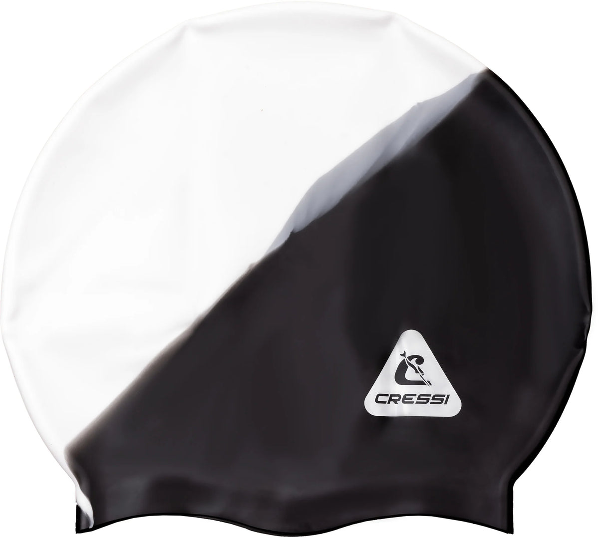 Cressi Swift Adult Swim Cap White/Black | Diving Sports Canada | Vancouver