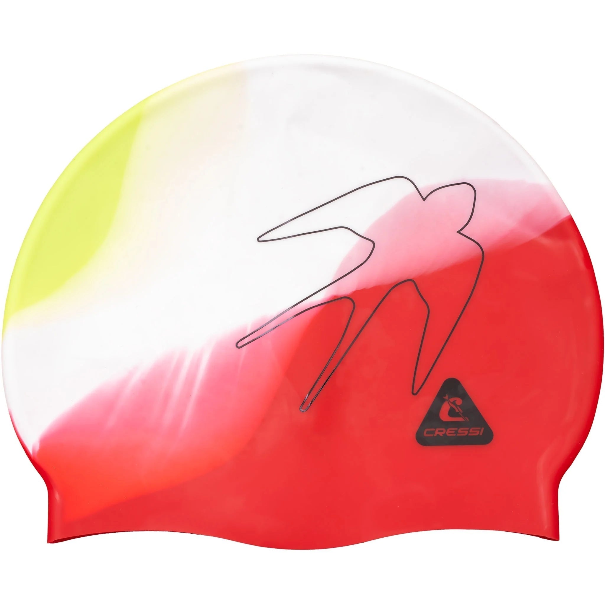 Cressi Swifty Kids Swim Cap Green/White/Red | Diving Sports Canada | Vancouver