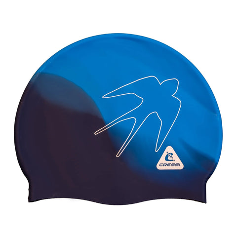 Cressi Swifty Kids Swim Cap Navy/Azure | Diving Sports Canada | Vancouver