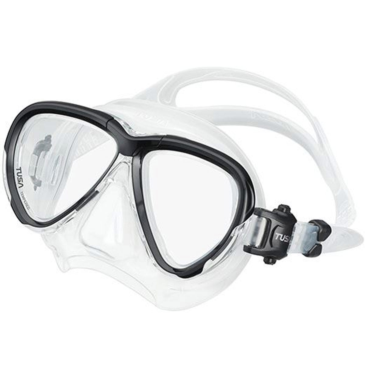 Tusa Intega Mask Clear/Black | Diving Sports Canada | Vancouver