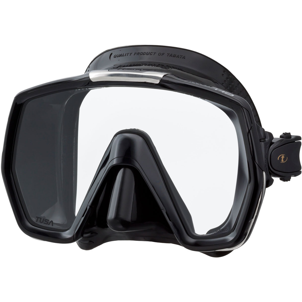 Tusa Freedom HD Mask All Black | Diving Sports Canada | Vancouver