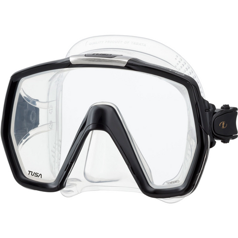 Tusa Freedom HD Mask Clear/Black | Diving Sports Canada | Vancouver