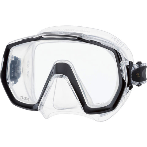 Tusa Freedom Elite Mask Clear/Black | Diving Sports Canada | Vancouver