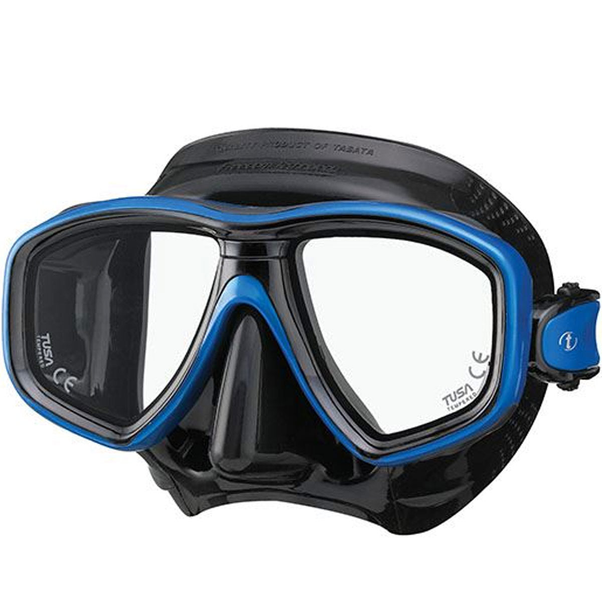 Tusa Ceos Dive Mask Black/Fish Tale Blue