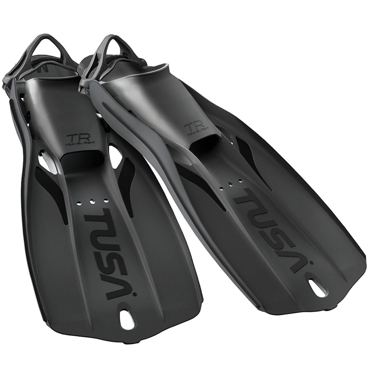 TUSA Travel Right Fins Black | Diving Sports Canada | Vancouver